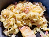 Tagliatelles au bacon