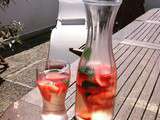 Eau parfumée fraise/menthe … Detox water strawberries/mint