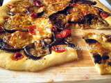 Foccacia aubergine/ tomate cerise /mozzarella