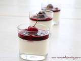 Panna cotta aux cerises et à l’amaretto