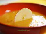 Soupe de patate douce, pomme et curry