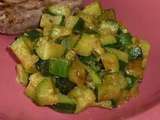 Courgettes au curry et graines de cumin