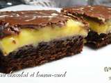 Gateau chocolat lemon curd sans gluten et sans lactose