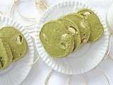 Sablés au thé Matcha et chocolat blanc