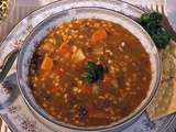 Soupe de lentilles au poulet