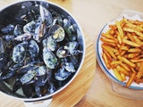 Moules sauce roquefort