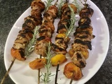 Brochettes de porc acidulées