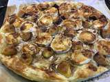 Tarte fine à la figue, chèvre et miel