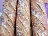 Baguettes au levain Kayser et aux graines