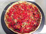 Tarte express tomate poivron oignon