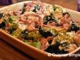 Gratin brocoli-lardons