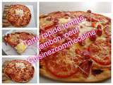 Tarte rapide jambon tomate oeufs