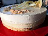 Entremet pistache chocolat blanc