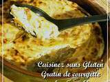 Gratin de grosse courgette au fromage blanc