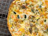 Quiche aux crevettes et aux courgettes