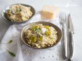 Risotto aux poireaux et au gorgonzola