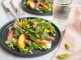 Salade d’agneau aux nectarines