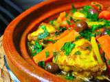 Tajine de poulet aux carottes et citron confit