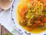 Tajine de veau aux oignons et aux tomates