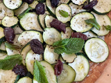 Tarte fine aux courgettes et au fromage de chèvre