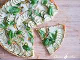 Tarte fine de courgettes au parmesan