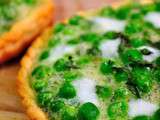 Tartelettes salées aux petits pois et à la menthe