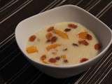 Semoule au lait, aux fruits