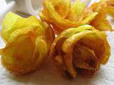 Roses de pommes de terre frites