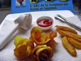 Ustensiles déco pour la sculpture des fruits et légumes : absolument génial pour les frites