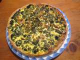 Quiche de brocolis au tofu fume