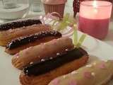 Eclairs vanille et chocolat