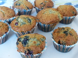 Muffins américains aux myrtilles