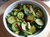 Salade croquante de courgettes et fenouil