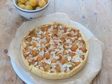 Tarte flan aux mirabelles