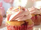 Cupcakes aux fraises, crémeux fraises-mascarpone