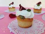 Mini-financiers cerise-pistache et chantilly mascarpone {Défi 0.0 Chut}