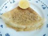 Crêpes au miel et citron