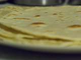 Galettes de blés (ou tortilla) pour wraps, fajitas