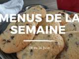 Menus de la semaine – Juin semaine 2