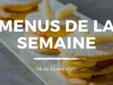 Menus de la semaine – Mai semaine 1