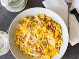 One pot pasta lardons et courge