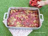 Clafoutis trop gourmand fraise et rhubarbe / Yummy strawberry and rhubarb clafoutis