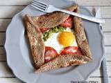 Galette de sarrasin au chorizo, poivron, oeuf et emmental / Chorizo, green pepper, egg and cheese buckwheat crepe