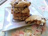 Oatmeal cookies aux raisins secs et noix de pécan / Raisins and pecans oatmeal cookies