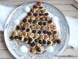 Sapin feuilleté aux mini boudins bicolores et leur chutney de pommes Jour 13 🎄 / Pastry blood sausage, white sausage and apple chutney Christmas tree Day 13