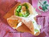 Wrap aux crevettes et aux oeufs