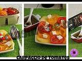 Carpaccio de tomates