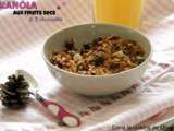 Granola aux fruits secs & 3 chocolats, sans gluten – Vegan