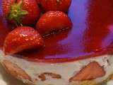 Cheesecake aux Fraises et Chocolat Blanc (sans cuisson)