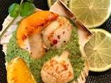 Coquilles Saint Jacques et sa Sauce au Cresson